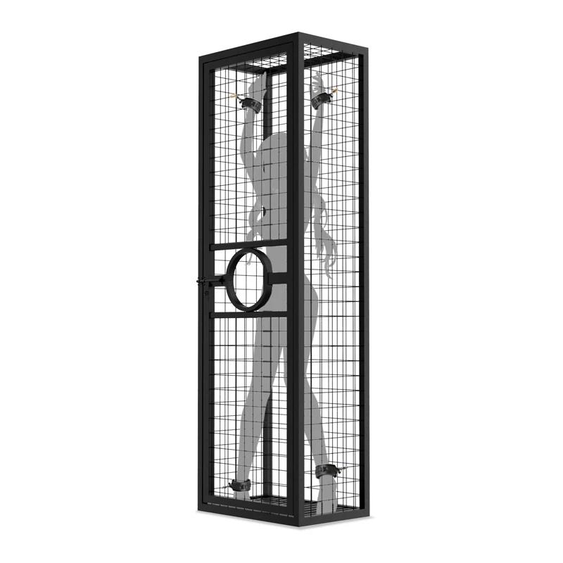 Custom Label Bondage Slave Bdsm Cage Sex Punishment Toys Large Cage Bondage Bdsm Sex Dungeon Steel Sm Cage Bdsm Furniture