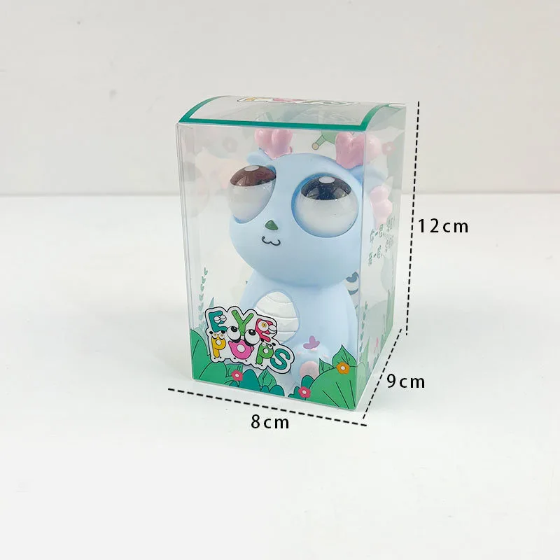 Hot Selling Creative Pop Eye Dragon Pinch Happy Pressure Relief Toy Squeeze Googly Eye Dragon Doll Vent Toy