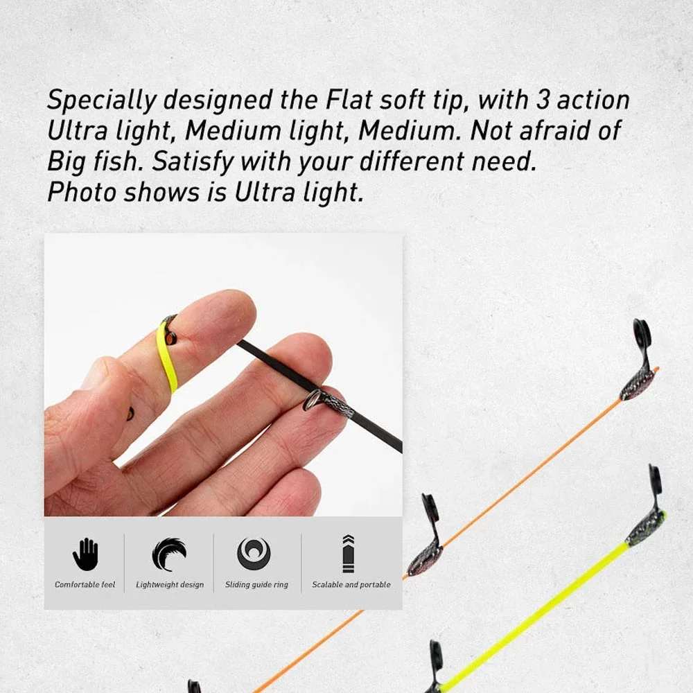 2023 новый продукт цвета OEM один секционный легкий Стекловолоконный удилище для пресноводной