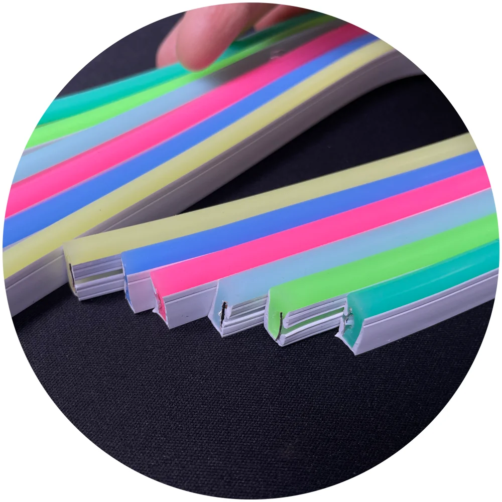 15 single color DC12V waterproof IP67 6x12mm 1cm 2.5cm cuttable pure silicone car led neon rope lights for led neon sign