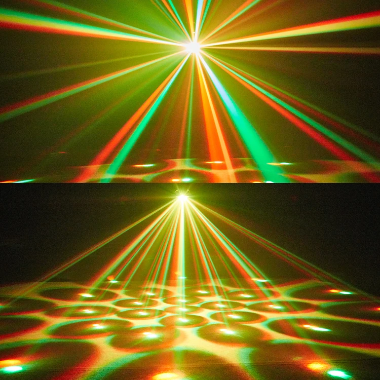 Party KTV 100W RGBW DMX Strobe Laser Effect Led Flying Star Hammer Light With Light Strip