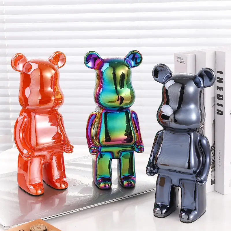 Creative Instagram trend Violent bear piggy bank resin ornaments living room porch wine cabinet TV cabinet home decor