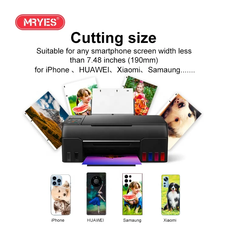 OEM Custom Pattern Sheet custom printing screen protector printing back film screen protector print films for cutting machine