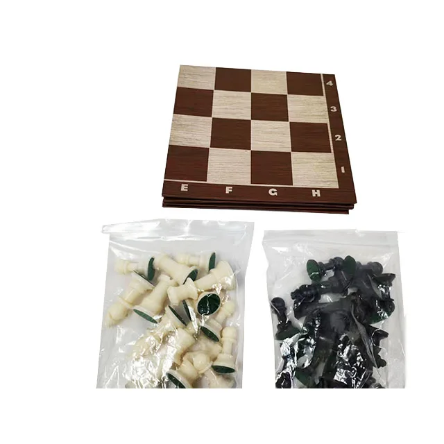 New Arrival  Foldable Checkers With Chessboard Mini Plastic Chess Clock Set Game travel game