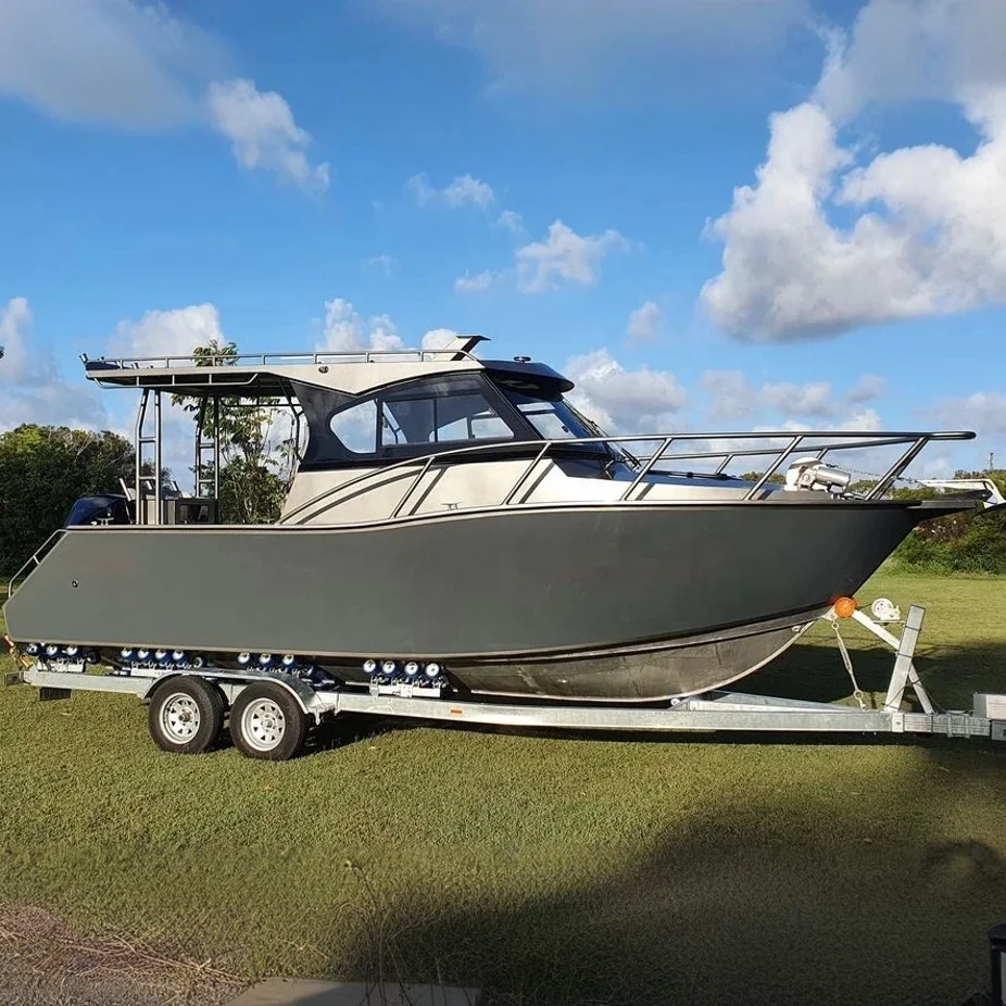 Gospel boat Profisher Deep V Hull Sport Yacht Luxury Aluminium Cabin Fishing Boat