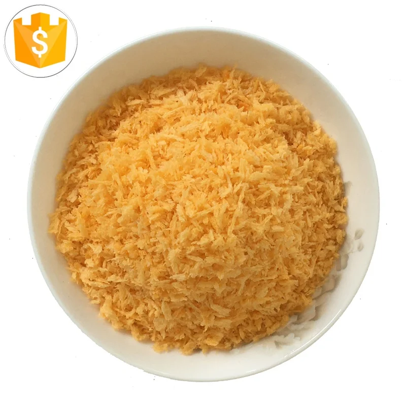 High Quality halal OEM 10kg bulk Japanese style Seasoned Yellow  Panko breadcrumbs Crispy Bread Crumbs powder