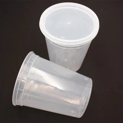 Round 8 16 32oz Microwave Plastic PP Clear Deli Container with Lid
