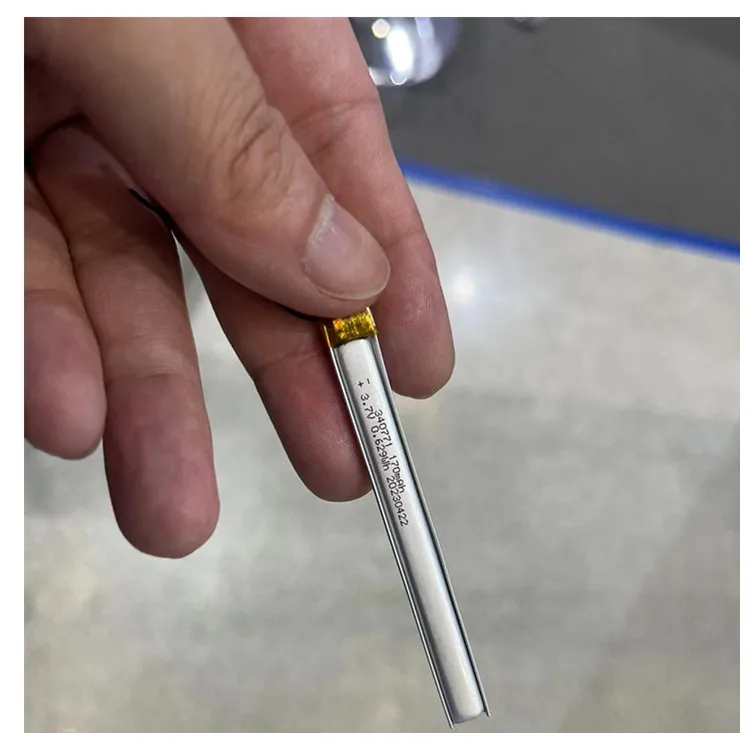 3.7V  Small Battery 340771 rechargeable battery 170mAh  width 7.00mm