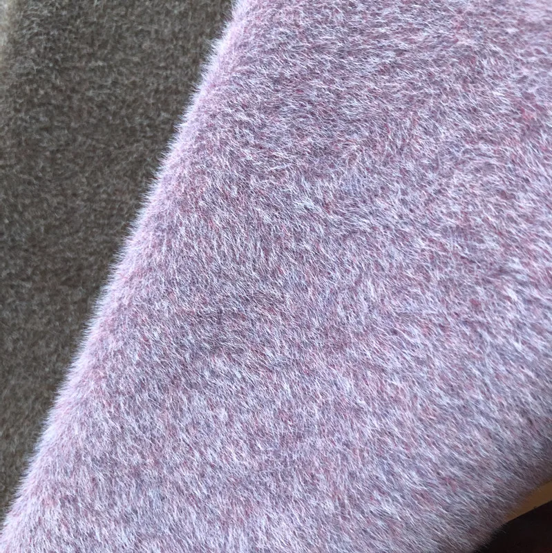 Functional 100%polyester short fur  fabric and knitted technical flocking  upholsterd fabric for winter clothing