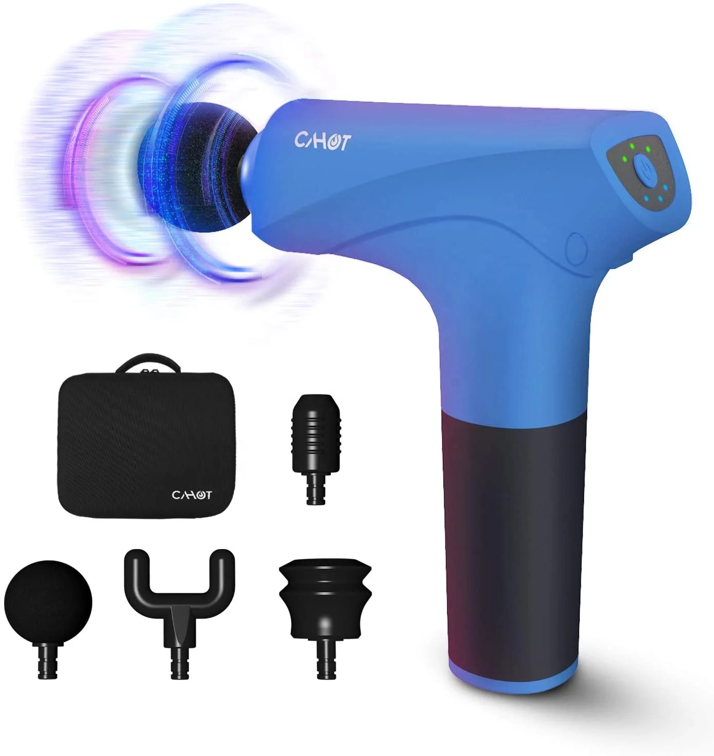 
2020 Amazon Rechargeable Electric Massage Gun Handheld Gym Massage Body Muscle Gun Muscle Tissue Vibration Fascia Massage Gun 