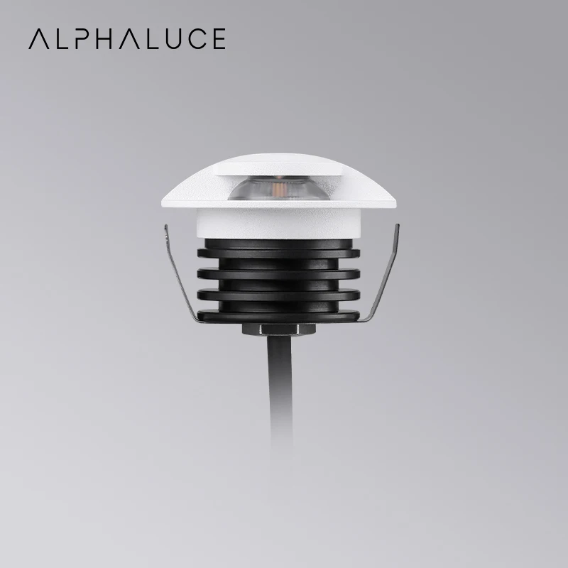 Alphalighting For Home DC 24V Outdoor IP67 Mini Foot Walking Stair Lighting Lamp Recess Wall Light Step Recess