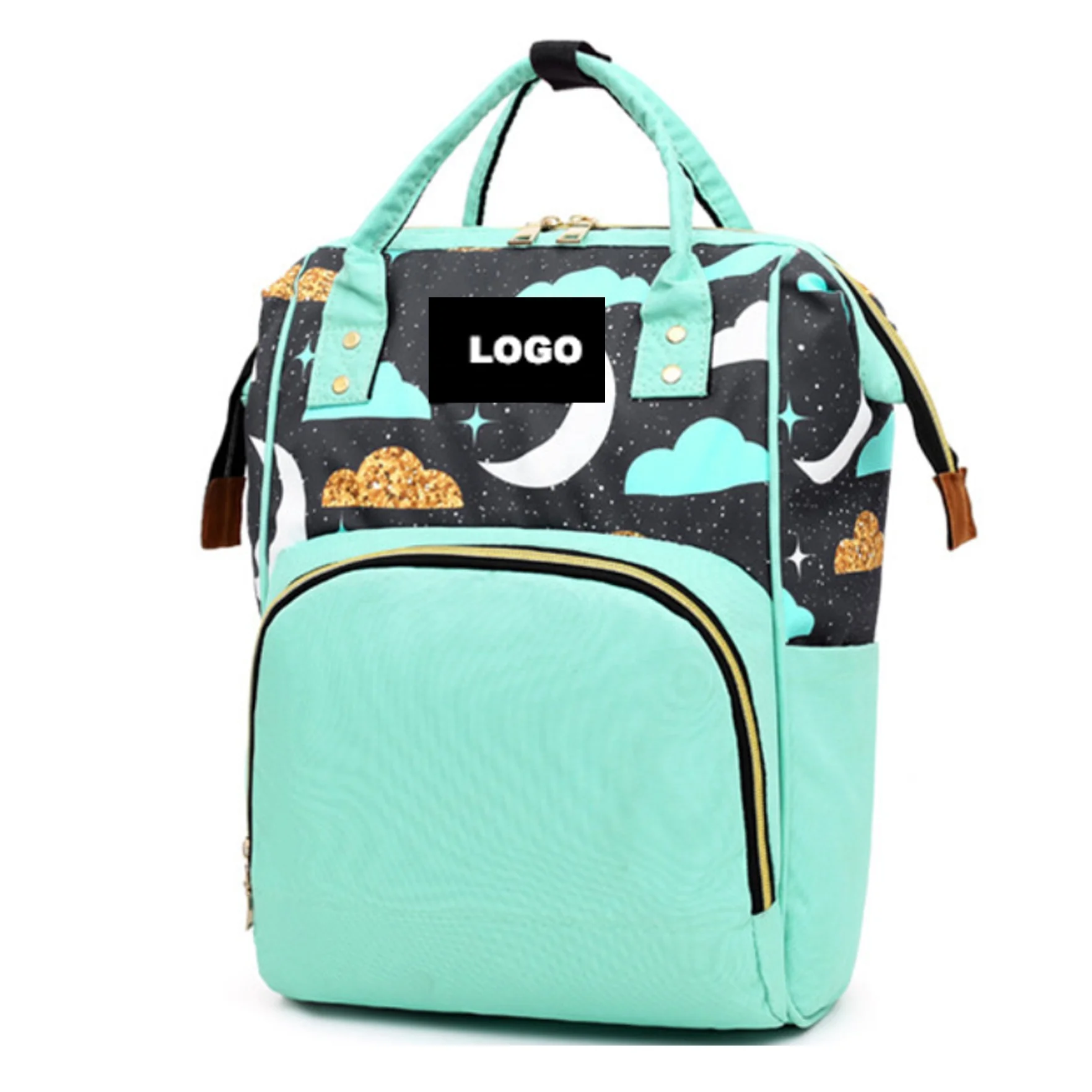 Multi-function Outdoor Wholesale Hot Sale Best Green Travel Baby Nappy Diaper Bag Reviews Panaleras Backpack With Changing Pad