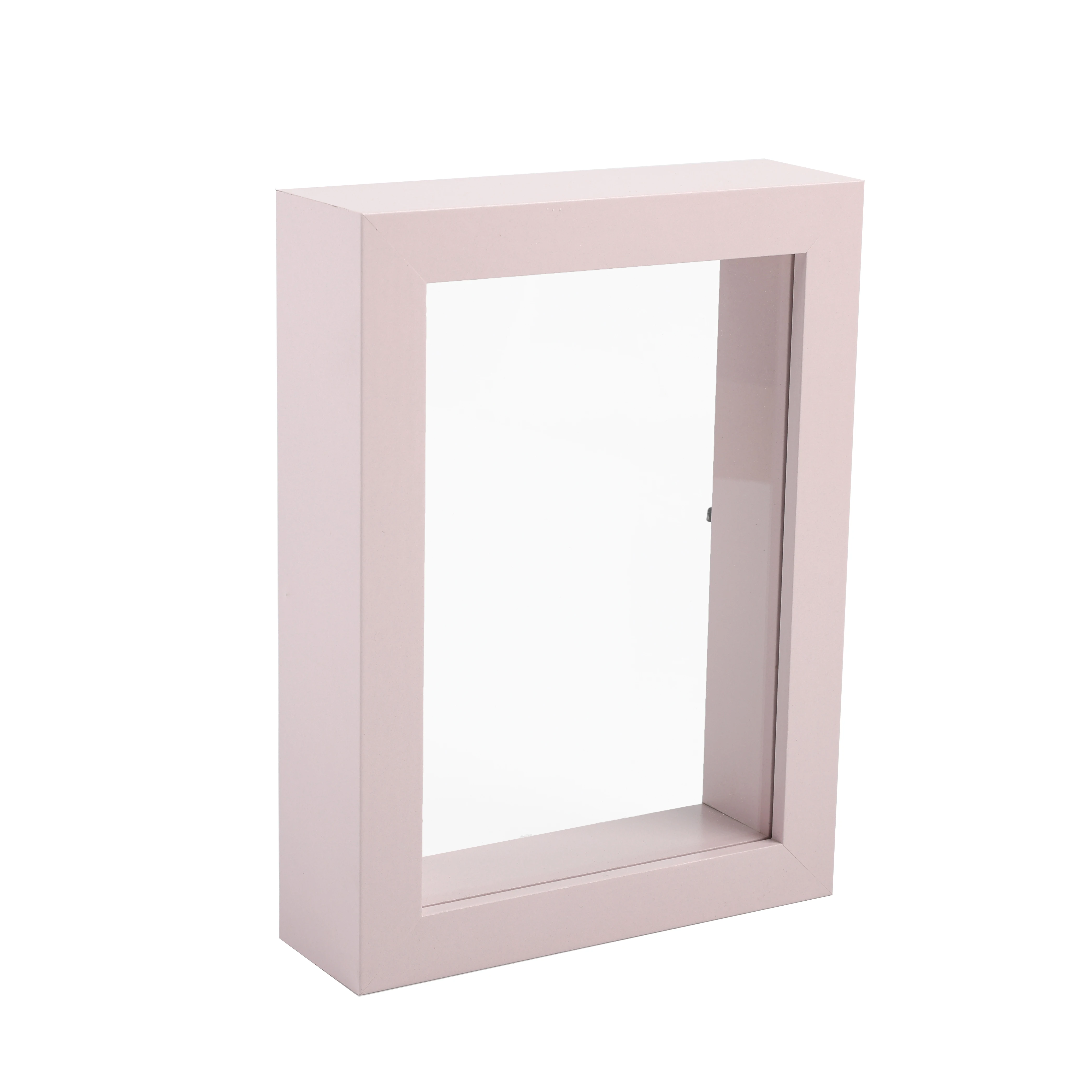 SOFINE Wholesales Customized Size Dried Flower Floating Double Sided Glass Shadow Box Frame