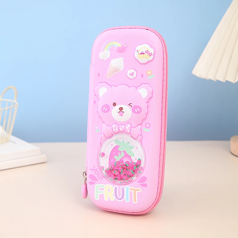 JIACHEN Cute Cartoon EVA 3D Pencil case with Various Colours for Children