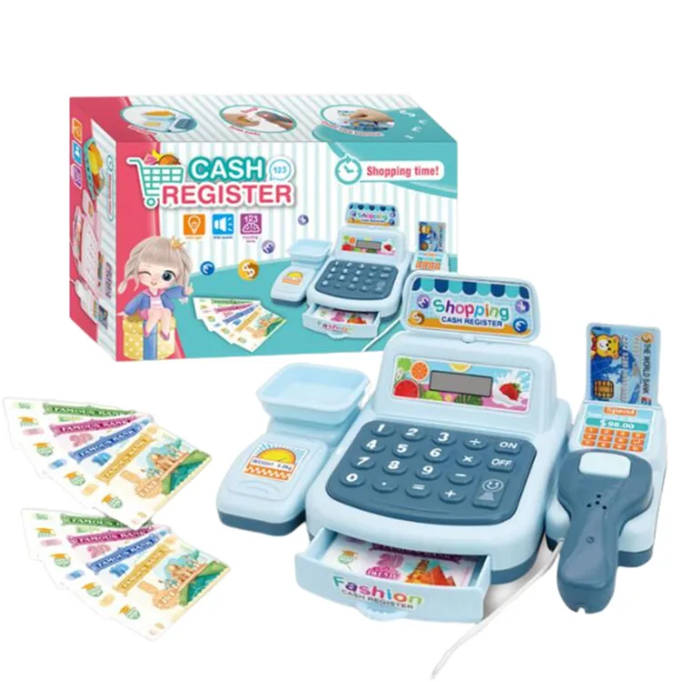 Samtoy Electronic Educational other Pretend Play Preschool Juguete Shopping Supermarket Toy Cash Register Toy for Kids