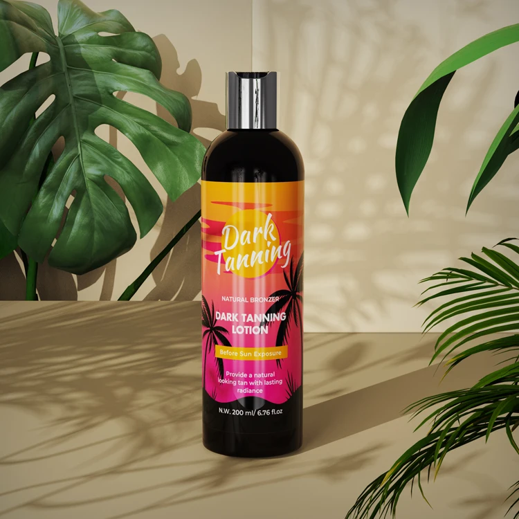 Vegan Indoor Sunless Self Tanning Lotion instant bronzer for tanning bed Gradual Tan Accelerator Oil for Darken