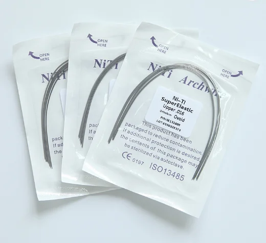 New product Orthodontic Dental Wires/ Super Elastic Ni ti /Rectangle/Round Upper Orthodontic Arch wires in 2023
