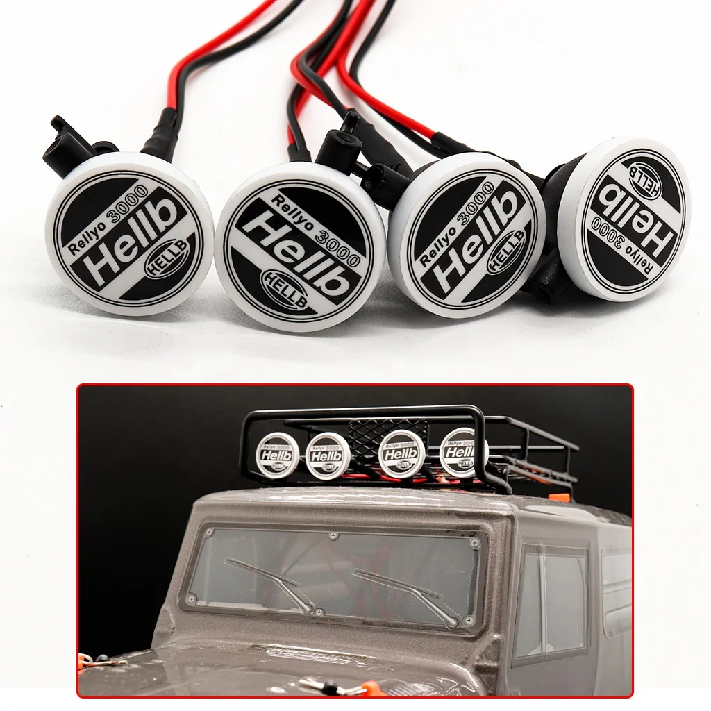 Автомобильный светодиодный фонарь для 1:10 Tamiya HSP абажур осевого SCX10 D90 TRX-4 RC аксессуары альпинистского автомобиля