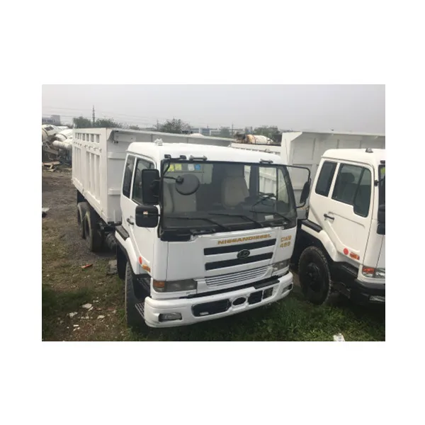 NISSAN UD CWB459 WHITE COLOR DUMPER TRUCK IN USED CONDITION FOR SALE