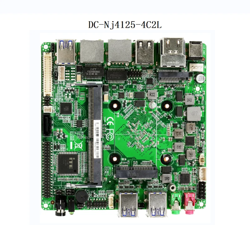 Nano J4125-4C2L mini-itx motherboard Ce-leron Gemini lake J4125 Processor DDR4 Quad-core 4Com 2 Lan  WF BT 4G module main-board
