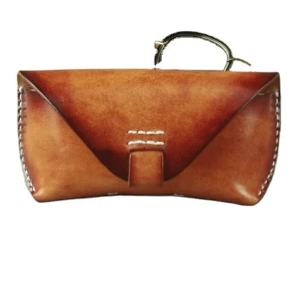 Пользовательский Портативный ретро винтажный мягкий магнитный чехол из искусственной кожи для солнцезащитных очков футляр для очков для несекса женские черные футляры для очков