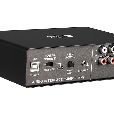 Профессиональный USB-микрофон TEYUN Q24 компьютерная звуковая карта микрофон для записи в реальном времени звуковой интерфейс без вождения 2 4 выхода