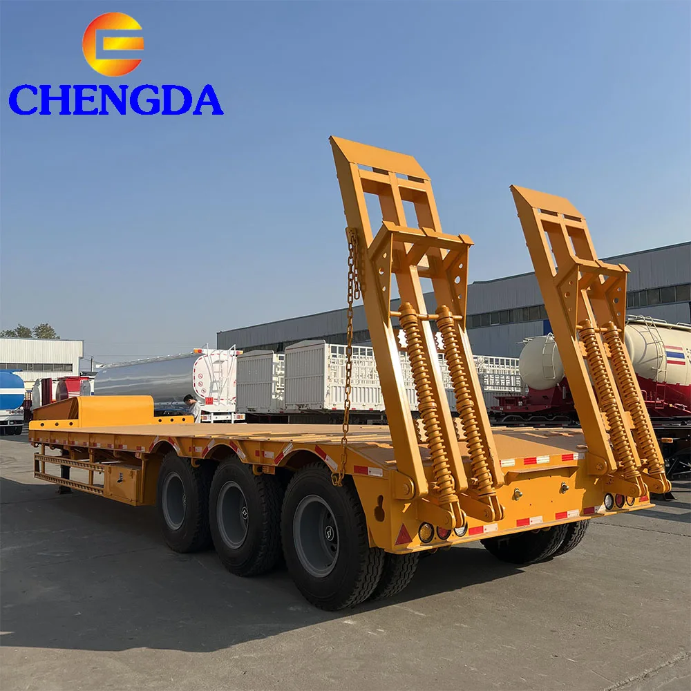 Новый сверхмощный прицеп Lowboy 100 тонн 3 оси