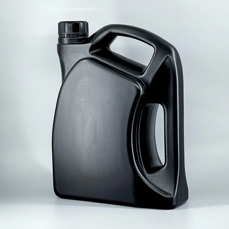Custom Label 4L HDPE Plastic Additive Detergent Handle Bottle Motor Oil Tamper Proof Screw Cap Engine Oil Bottle