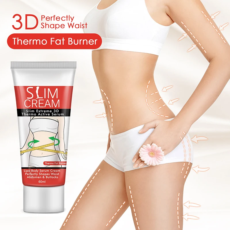Low Price Wholesale Bulk Body Fat Burning Hot Slimming Cream In Stock 60ml Waist Buttock Belly Fat Burn Cream