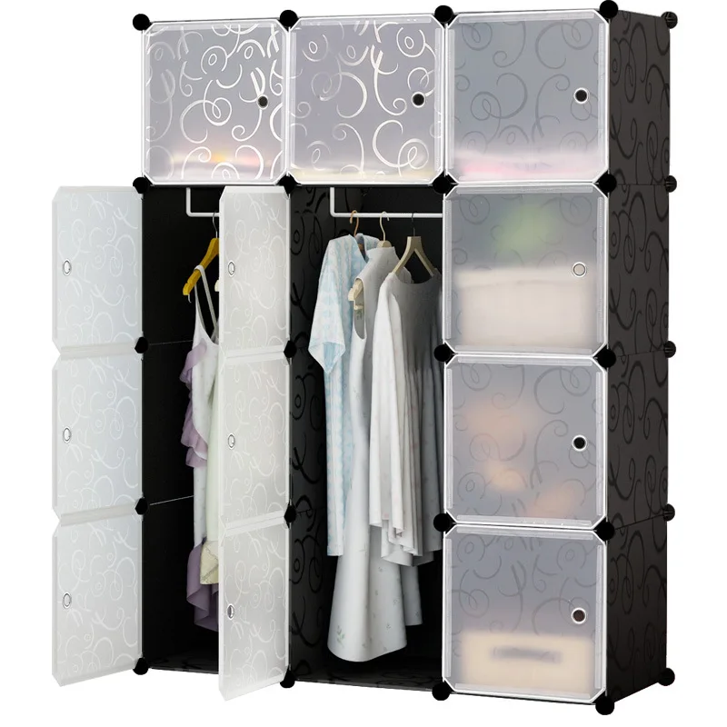 plastic wardrobe  Portable cabinet   Magic storage Organizer  DIY Home furniture  Factory outlet plastic cabinet