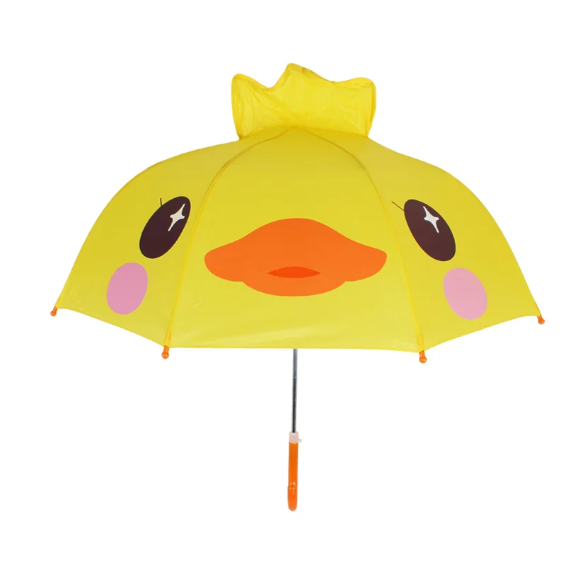 promotional 16 inch 3d carton cute animal frog children party boys girls umbrellas for kids
