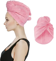 Wholesale 100% polyester microfiber hair towel quick dry custom hair towel wrap turban microfiber