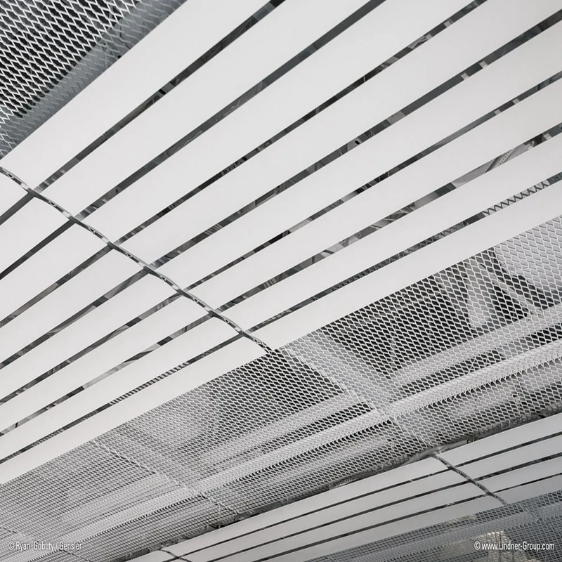 Powder Coated Customization Aluminum Expanded Metal Mesh Suspended Ceiling
