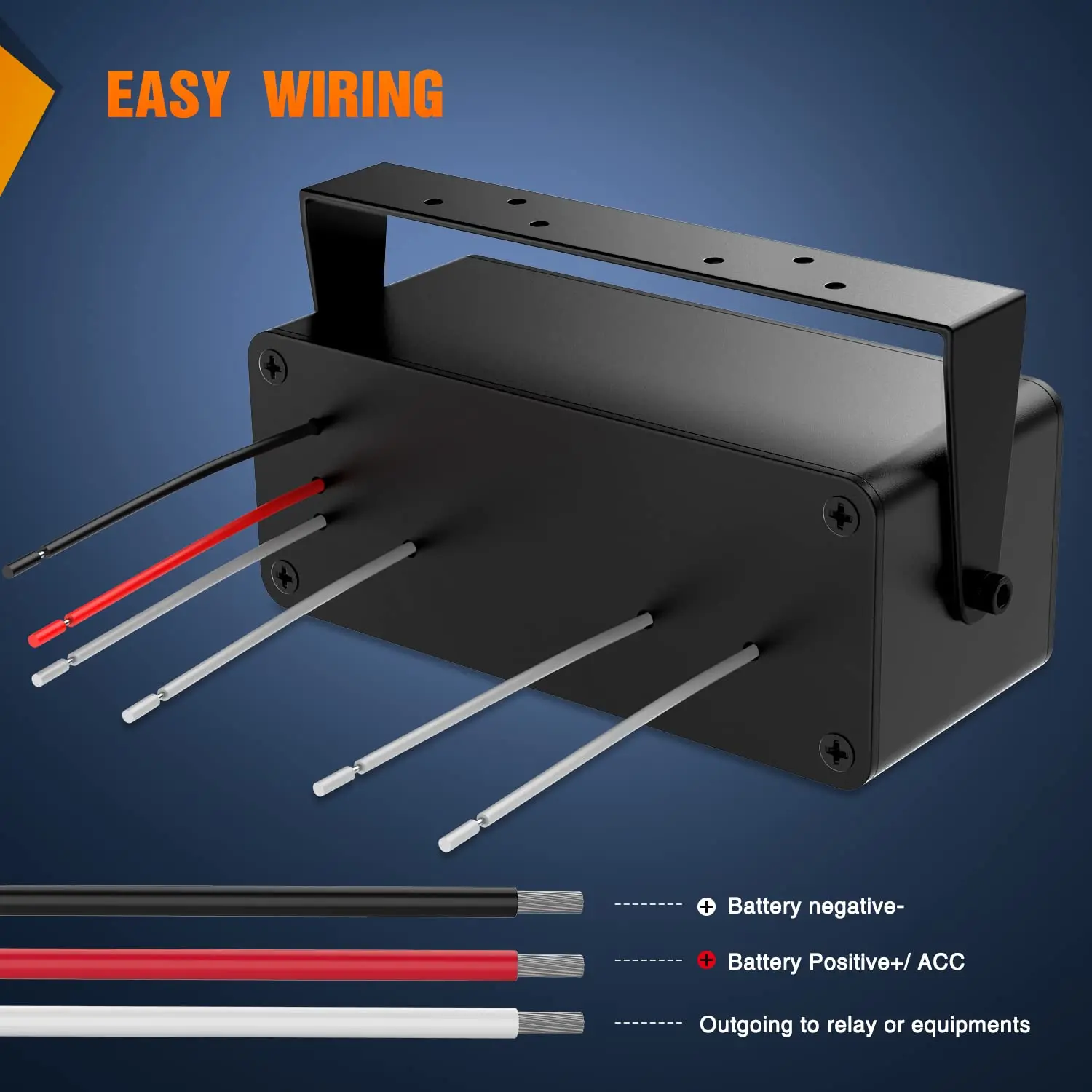 Rocker Switch Box 4 Gang 12V ON Off Switch 2 USB Car Socket Digital DC Voltmeter Waterproof Switch Panel Box for Boat RV Truck