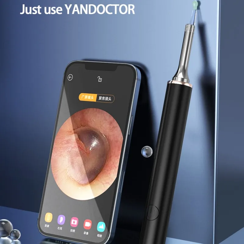 Multifunctional Mini Ear Camera Nose Throat Otoscope HD Visual Ear Cleaning Endoscope