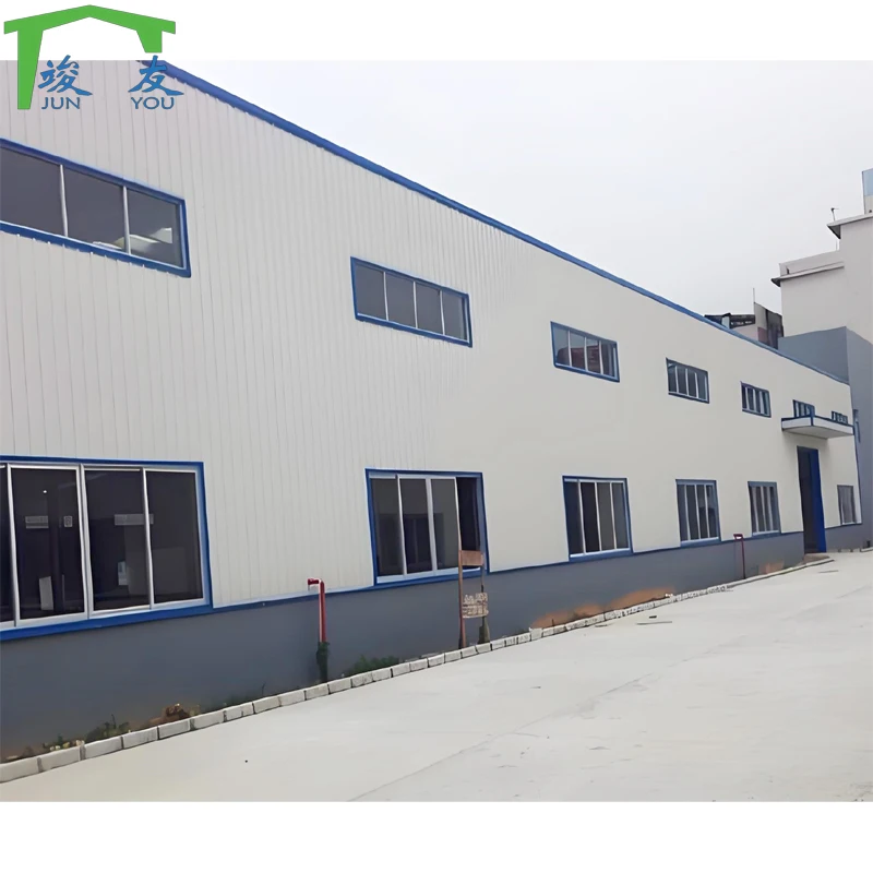 Hot Dipped Galvanized Steel Frame Workshop Curved Roof Structural Steel Workshop Customized Steel Warehouse Workshop Building