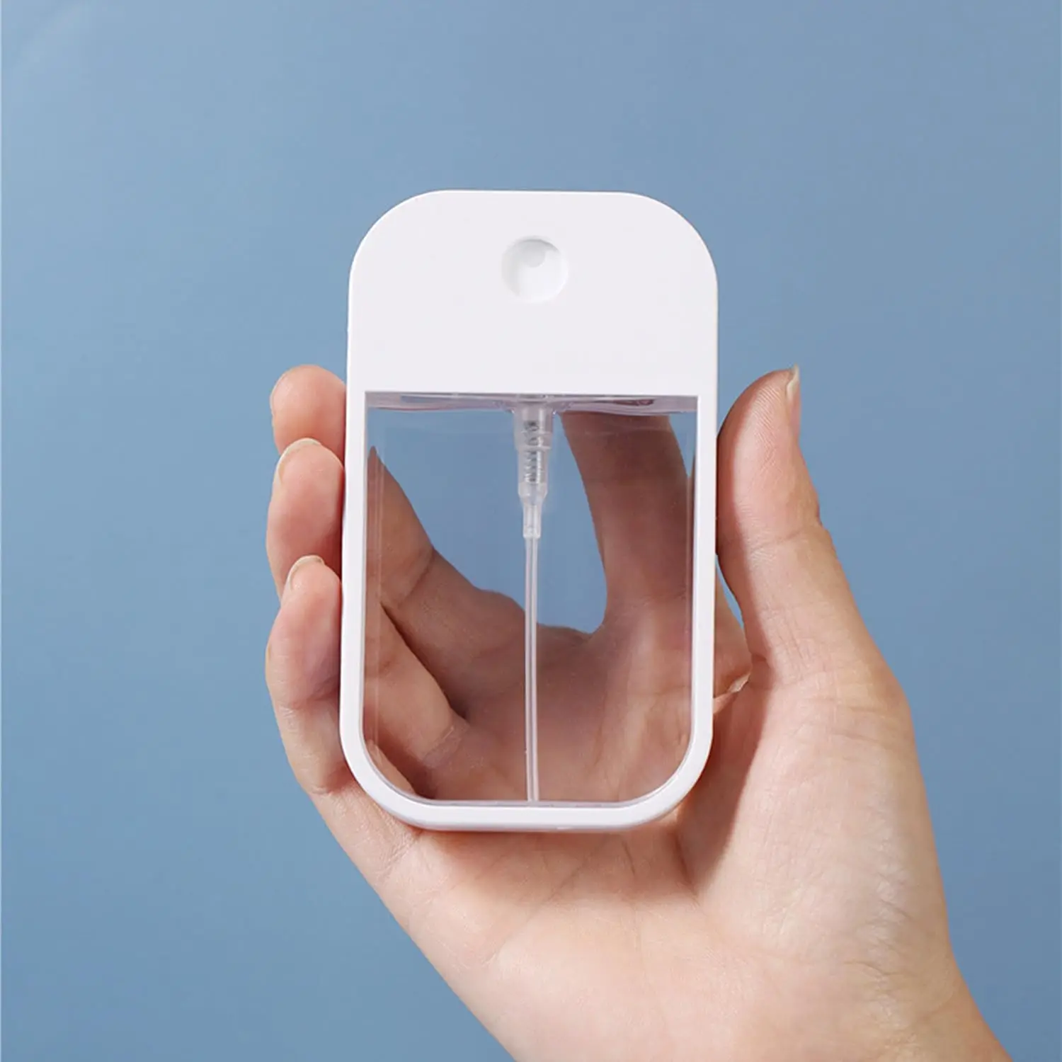 Professional manufacturer hot selling 40ml plastic credit card pocket size flat perfume mist spray