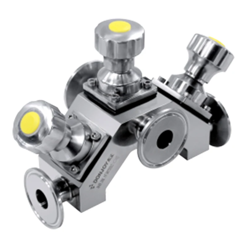 DONJOY Food Grade Stainless Steel 316L Pharmaceutical Combined Multi-port Diaphragm Valve Manual Pneumatic Sanitary Water Use