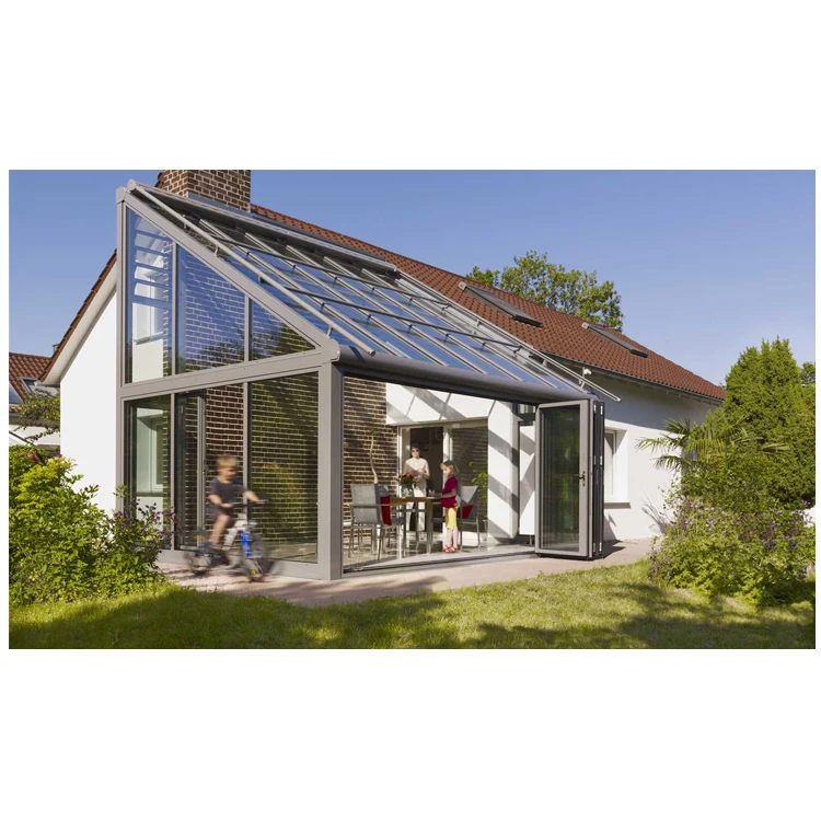 
aluminum laminated glass 4 season solarium patio houses 