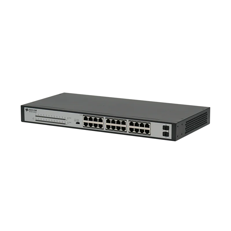  BDCOM S1526-24P 24-портовый гигабитный коммутатор PoE 2-порт Gigabit