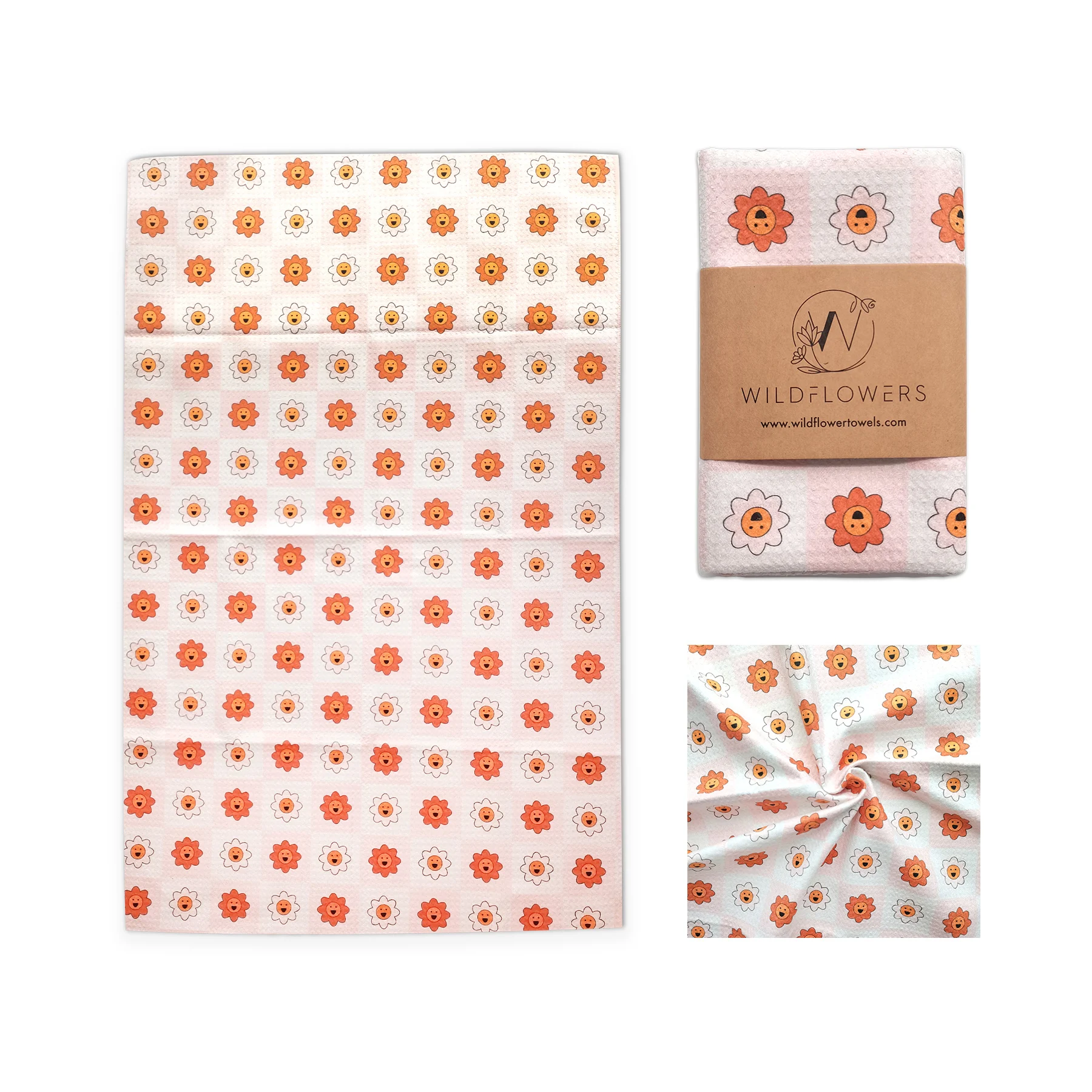 Premium microfiber waffle weave ultra soft absorbent cotton dish towels kitchen hand towel set