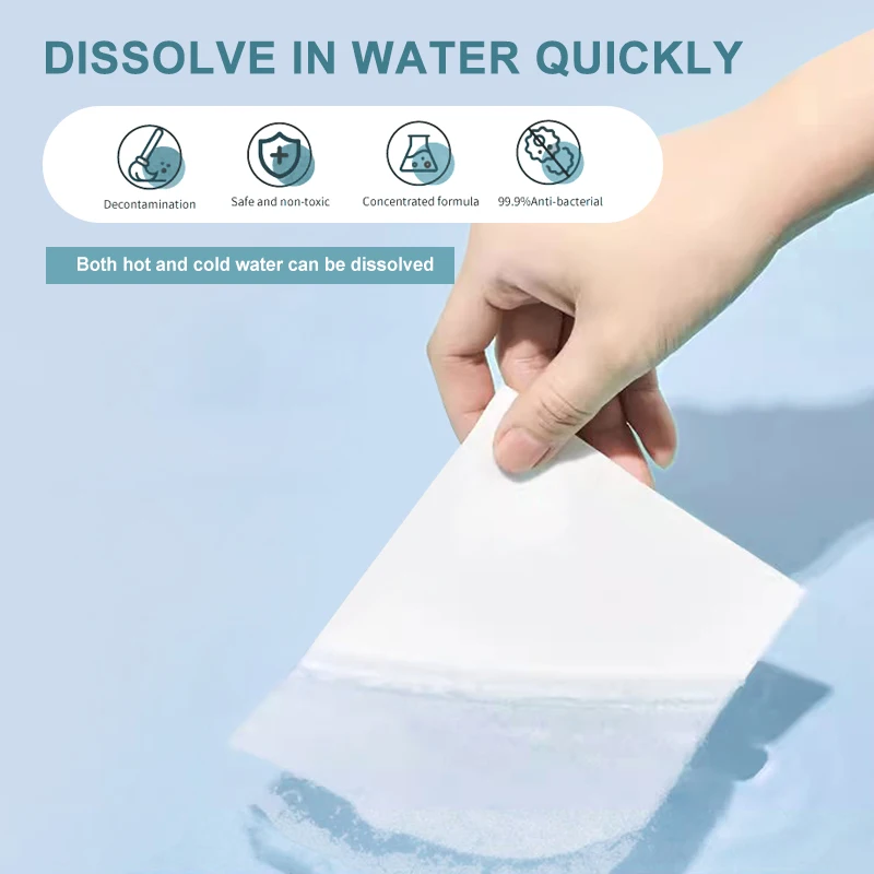 Natural Travel Friendly Biodegradable and Chemical Free Strong Cleaning Power Eco Washing Soap Strips Cleaning Sheets