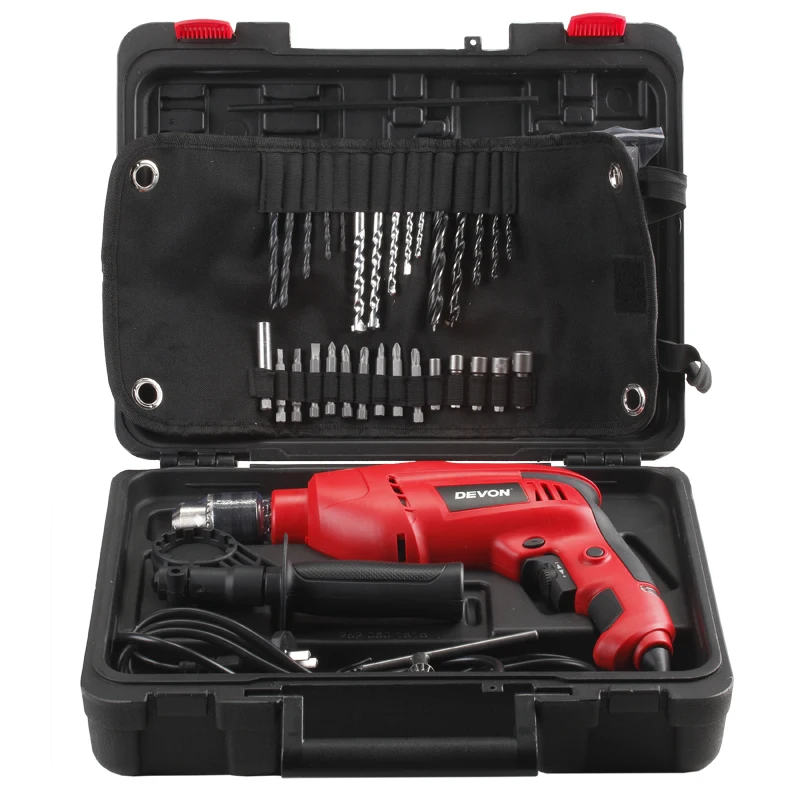 DEVON Electric Drill Impact Drill High Power In Drilling Screw Furniture Installation