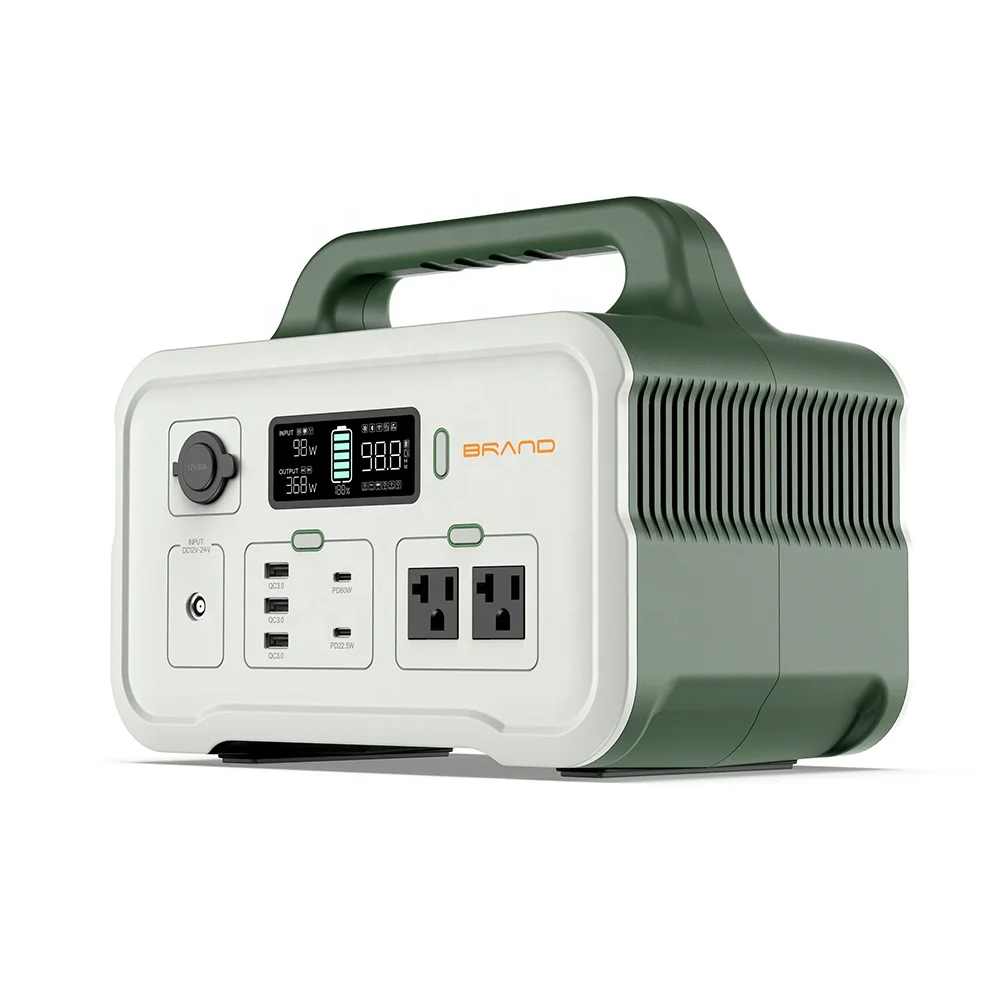 Home Outdoor Backup Generator 600W with PD Type C Laptop Power Bank 626Wh Li ion Battery Pack Portable Power Station