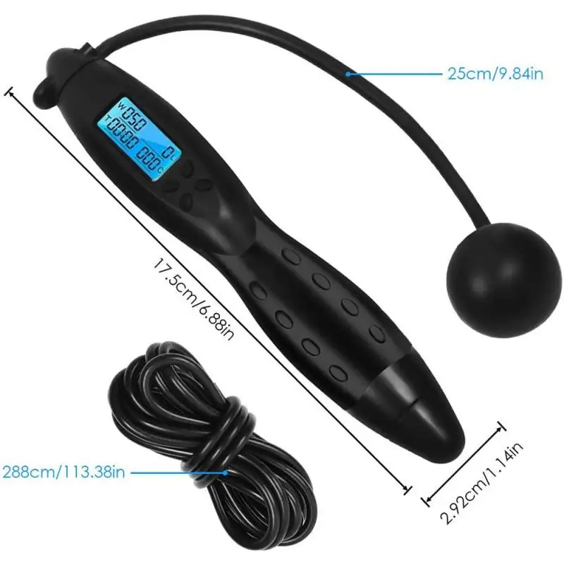 3M Digital Counting Speed Skipping Counter Wireless Jump Rope Indoor Outdoor Gym Fitness Cordless Calorie Skipping Rope