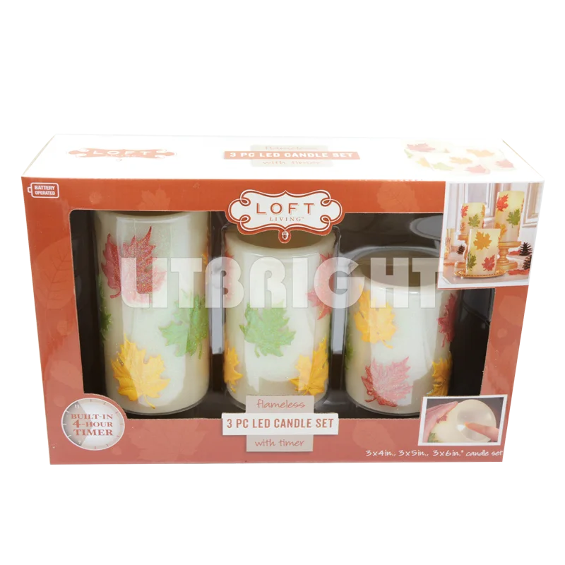 Led candles/flameless led candles/warm white yellow light led candles