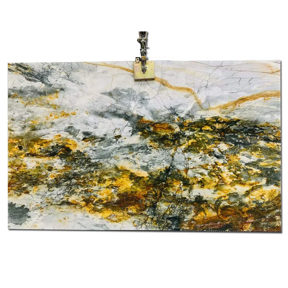 Natural Stone Brazil Multicolor Quartzite For Floor Tiles Wall Panels Stairs Wall Decor Kitchen Island Tabletop Counter