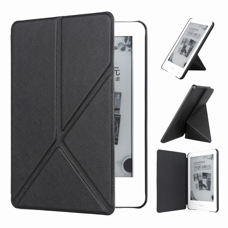 Slim Lightweight Ultra Thin Leather Flip Cover Case with PC Back Cover Case Sleep/ Wake Up Function for Kindle 10th/Lite 658