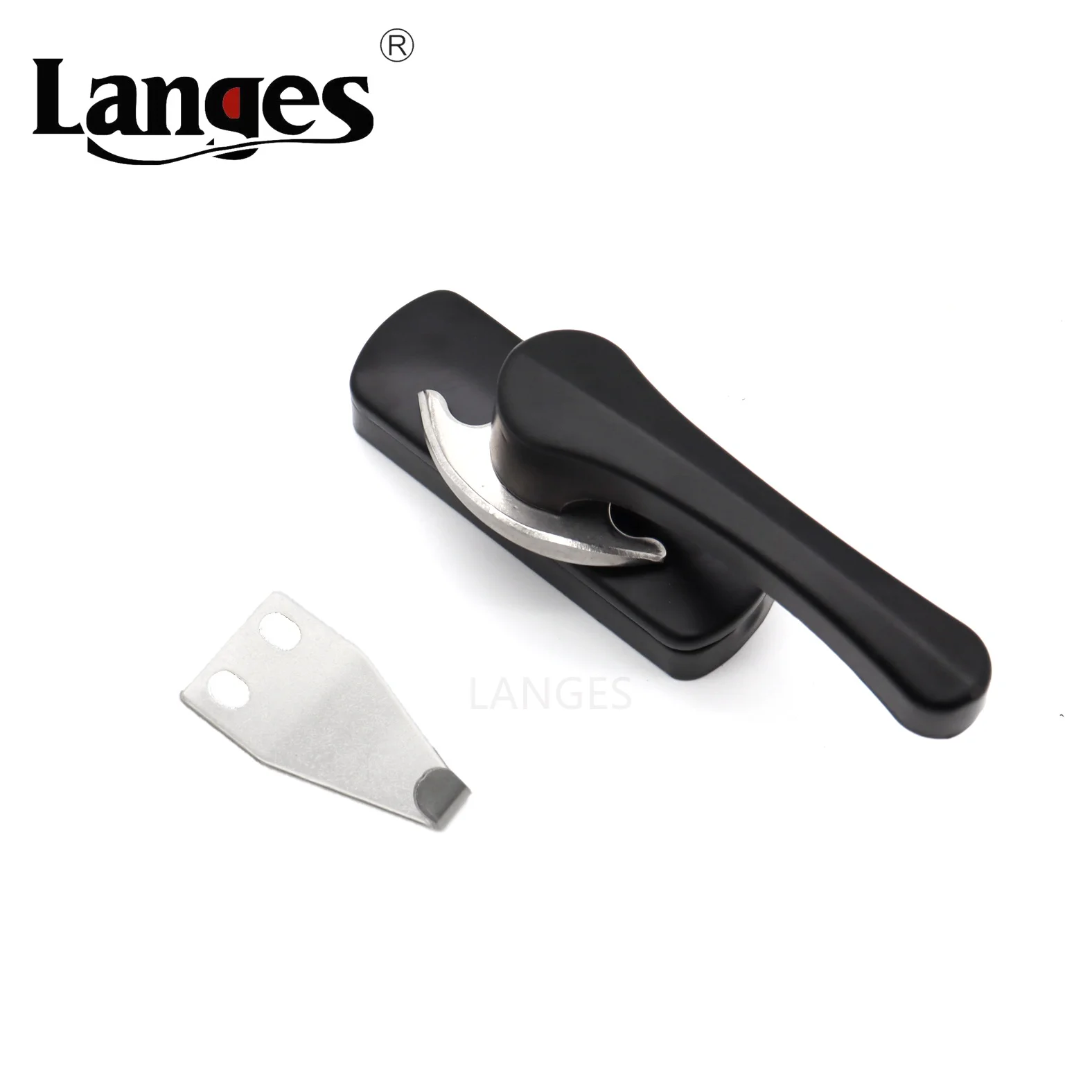 Bathroom Kitchen Door Safety Latch Aluminum Alloy Power Coating Spring Action Window Sash Lock