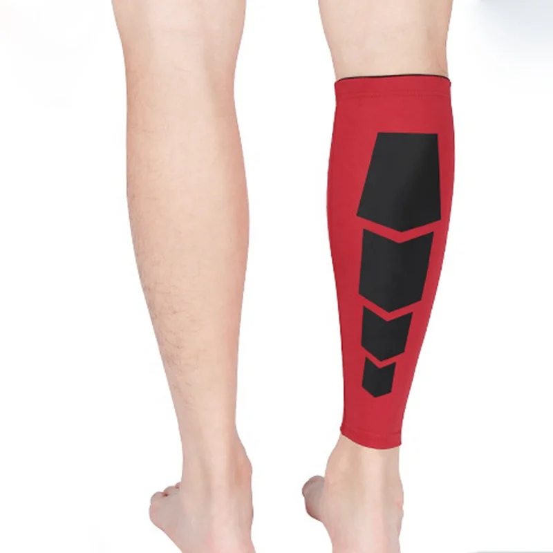 Multi Color Elastic Calf Sleeve Support Outdoor Football Shin Guard Soccer Socks Leg Protector For Children Adult Youth